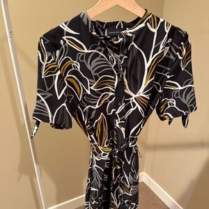 Who What Wear Wrap Tie Front Midi Dress, Size M